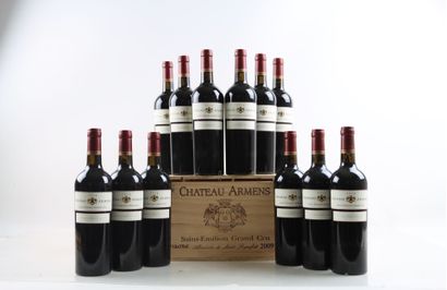 12 bottles of SAINT-EMILION Grand Cru 2009...