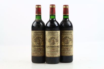 3 bottles of SAINT-EMILION Grand Cru 1986...