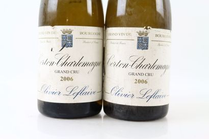 2 bouteilles de CORTON-CHARLEMAGNE 2006 par...