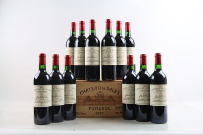 12 bottles of POMEROL 2003 from Château de...