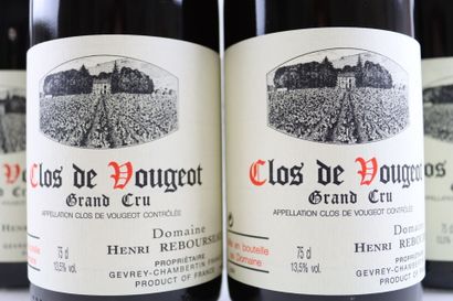 6 bouteilles de CLOS DE VOUGEOT 2000 du Domaine...
