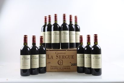 12 bottles of LALANDE DE POMEROL 2003 from...