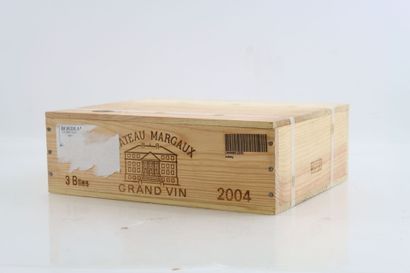 3 bouteilles de MARGAUX 2004 du Château MARGAUX,...