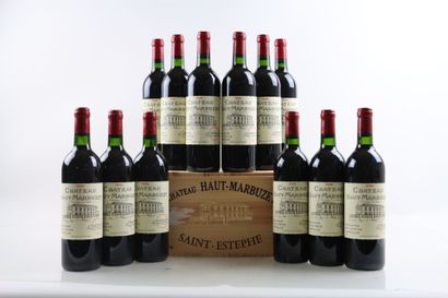te
12 bouteilles de SAINT-ESTEPHE 1998 du...