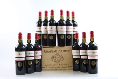 12 bottles of SAINT-EMILION Grand Cru 2005...