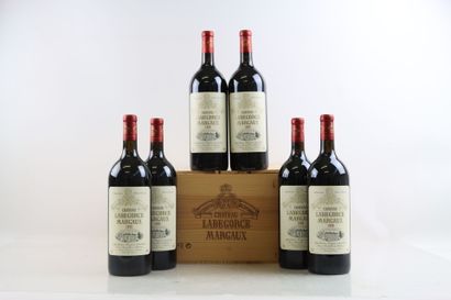 6 Magnums de MARGAUX 1999 du Château LABEGORCE,...