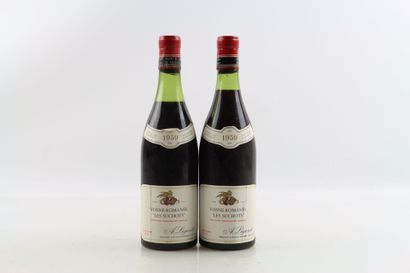 2 bouteilles de VOSNE-ROMANEE 1er Cru Les...
