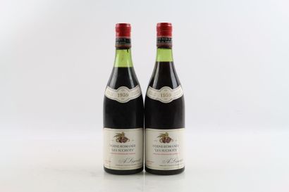 2 bouteilles de VOSNE-ROMANEE 1er Cru Les...
