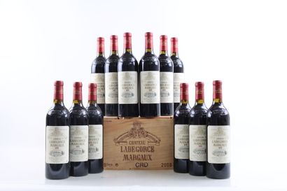 12 bouteilles de MARGAUX 2000 du Château...