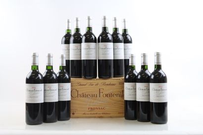 12 bouteilles de FRONSAC 2003 du Château...