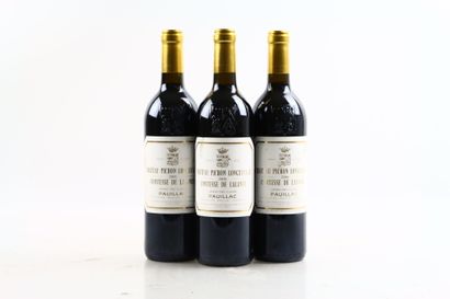 3 bouteilles de PAUILLAC 2006 du Château...