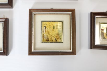 Réunion de huit chromolithographies en feuilles...