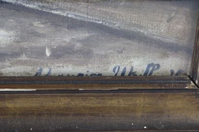 École française du XXe siècle
Ruelle en ville
Huile...