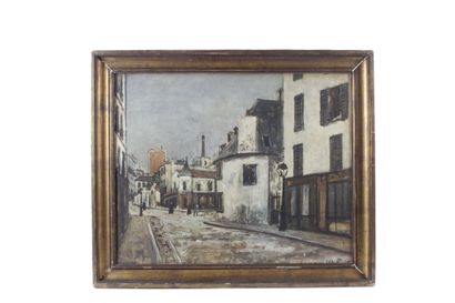 École française du XXe siècle
Ruelle en ville
Huile...