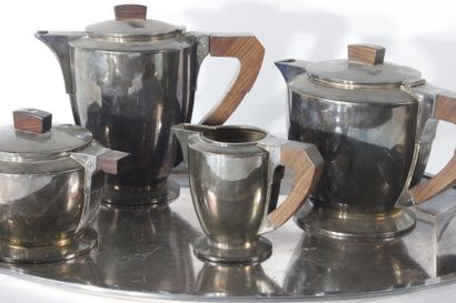 GALLIA
Service à thé et café en métal argenté...