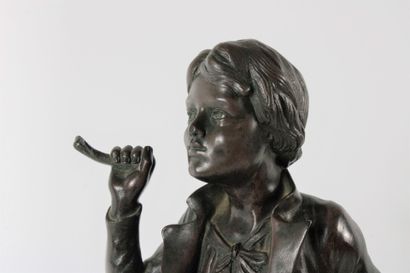 19th century French school
Child and dog
Bronze...