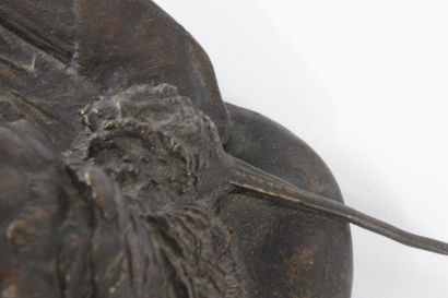 Paul COMOLERA (1818-1897)
Woodcock trophy
Bronze...