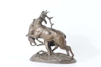 Antoine-Louis BARYE (1796-1875), after
Halalli...