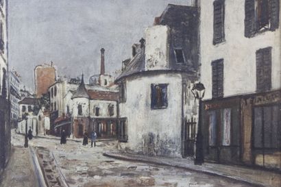 École française du XXe siècle
Ruelle en ville
Huile...