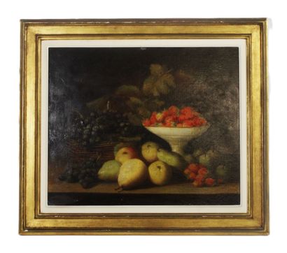 École française du XIXᵉ siècle 
Nature morte...