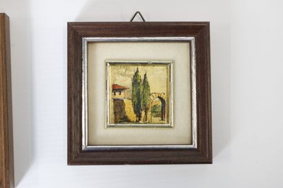Réunion de huit chromolithographies en feuilles...