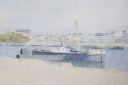 Arthur PERRIER (XXE)
Bateau amarré
Aquarelle...