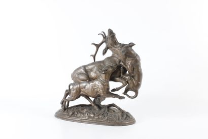 Antoine-Louis BARYE (1796-1875), after
Halalli...