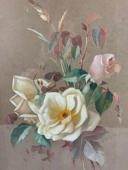 Émilie VOUGA (1840-1909)
Bouquet de fleurs
Aquarelle...