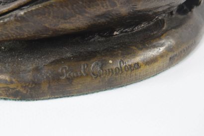 Paul COMOLERA (1818-1897)
Woodcock trophy
Bronze...