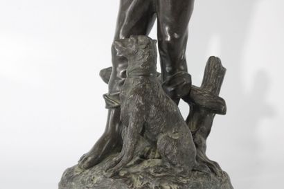19th century French school
Child and dog
Bronze...