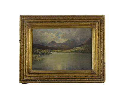 Alfred OLIVER (1886-1921) 
Paysage montagneux...