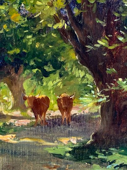 Félix Dominique DE VUILLEFROY (1841-1916)
Vaches...