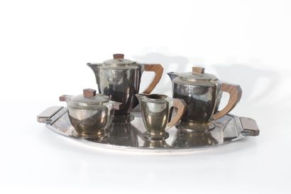 GALLIA
Service à thé et café en métal argenté...