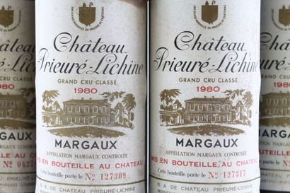 6 bottles of MARGAUX 1980 from Château PRIEURE-LICHINE...