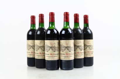 6 bottles SAINT-GEORGES SAINT EMILION 1994...