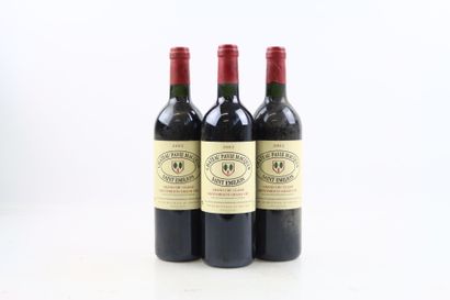 3 bottles of SAINT-EMILION Grand Cru 2002...