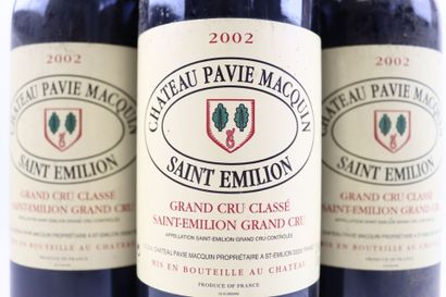 3 bottles of SAINT-EMILION Grand Cru 2002...