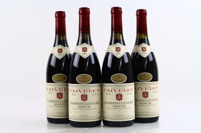 4 bottles of CHAMBERTIN CLOS DE BEZE 2001...