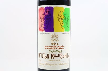 1 bottle of PAUILLAC 2001 du Château MOUTON...
