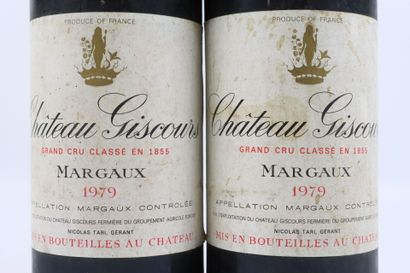 2 bottles of MARGAUX 1979 from Château GISCOURS,...