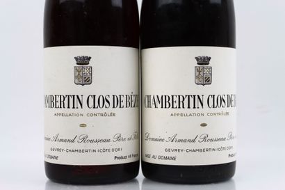 2 bottles of CHAMBERTIN CLOS DE BEZE 1970...