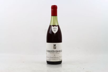 1 bottle CHAMBERTIN CLOS DE BEZE 1970 from...