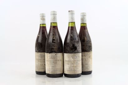 4 bottles of CHAMBERTIN CLOS DE BEZE 1990...