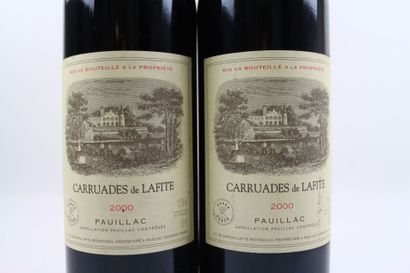 2 bottles of PAUILLAC Carruades de Lafite...