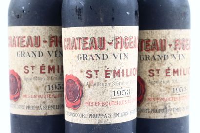 3 bottles of SAINT-EMILION 1953 from Château...