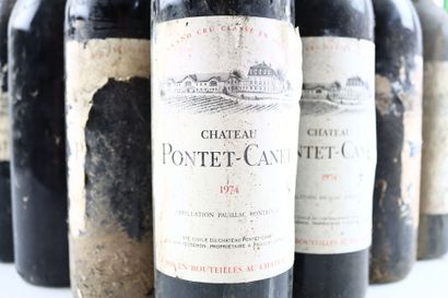 Reunion of 11 bottles of PAUILLAC from Château...