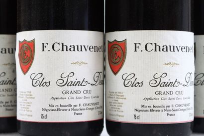 12 bottles CLOS SAINT-DENIS 1986 by CHAUVENET...