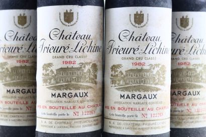 6 bottles of MARGAUX 1982 from Château PRIEURE-LICHINE...