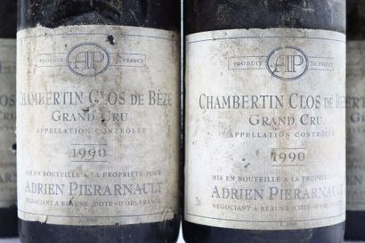 4 bottles of CHAMBERTIN CLOS DE BEZE 1990...