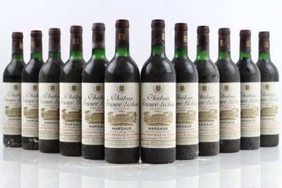 12 bottles of MARGAUX 1984 from Château PRIEURE-LICHINE...